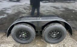 2026 HAULMARK PASSPORT DELUXE 7×16 ENCLOSED TRAILER-7k GVW, PHANTOM BLACK PKG, 7′ INT, V-NOSE, ELECTRIC BRAKES AND RAMP DOOR (PP716T2-D) full