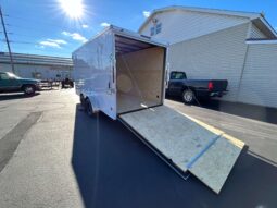 2026 HAULMARK PASSPORT DELUXE 7×16 ENCLOSED TRAILER-7k GVW-WHITE, 7′ INT, V-NOSE, ELECTRIC BRAKES AND RAMP DOOR (PP716T2-D) full