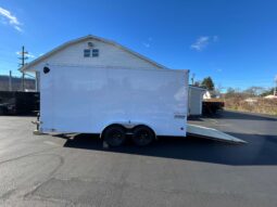 2026 HAULMARK PASSPORT DELUXE 7×16 ENCLOSED TRAILER-7k GVW-WHITE, 7′ INT, V-NOSE, ELECTRIC BRAKES AND RAMP DOOR (PP716T2-D) full