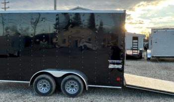 2025 HAULMARK PASSPORT DELUXE 7×16 ENCLOSED CARGO TRAILER-7,000 GVW, 6’6″ INTERIOR, V-NOSE, ELECTRIC BRAKES AND REAR RAMP DOOR(PP716T2-D) full