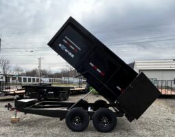 2026 BWISE / BRI-MAR 7×12 DUMP TRAILER-12,000 GVW, 44″ HIGH SIDED BARN DOORS, RAMPS & D-RINGS (DT712LP-LE-12-H) full