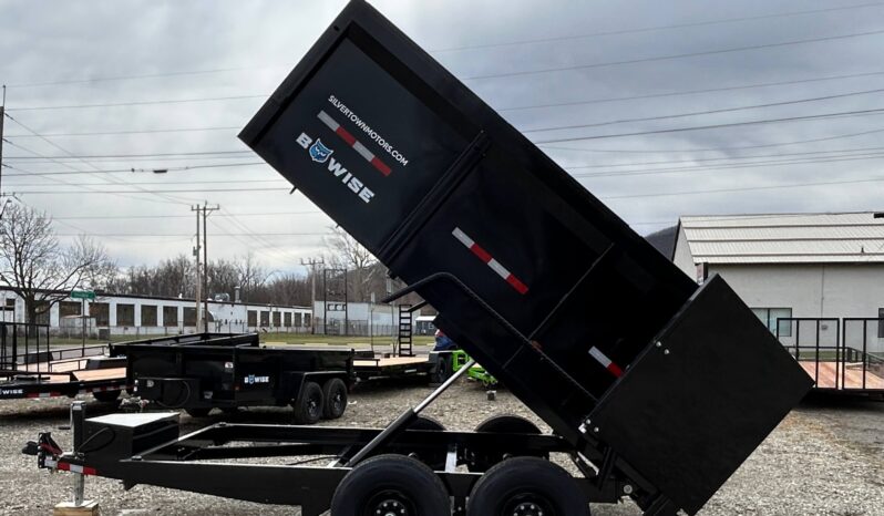 2026 BWISE / BRI-MAR 7×12 DUMP TRAILER-12,000 GVW, 44″ HIGH SIDED BARN DOORS, RAMPS & D-RINGS (DT712LP-LE-12-H) full