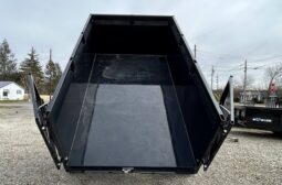 2026 BWISE / BRI-MAR 7×12 DUMP TRAILER-12,000 GVW, 44″ HIGH SIDED BARN DOORS, RAMPS & D-RINGS (DT712LP-LE-12-H) full