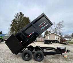 2026 BWISE / BRI-MAR 7×12 DUMP TRAILER-12,000 GVW, 44″ HIGH SIDED BARN DOORS, RAMPS & D-RINGS (DT712LP-LE-12-H) full