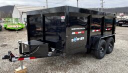 2026 BWISE/BRI-MAR 81.5″ x 12′ DUMP TRAILER-12,000 GVW, 44″ HIGH SIDED BARN DOORS, RAMPS & D-RINGS (DT712LP-LE-12-H)