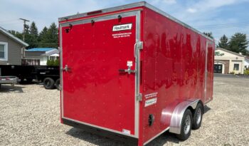 2024 HAULMARK PASSPORT DELUXE 7×16 ENCLOSED CARGO TRAILER-7,000 GVW, 7’0″ INTERIOR, V-NOSE, ELECTRIC BRAKES AND REAR RAMP DOOR(PP716T2-D) full