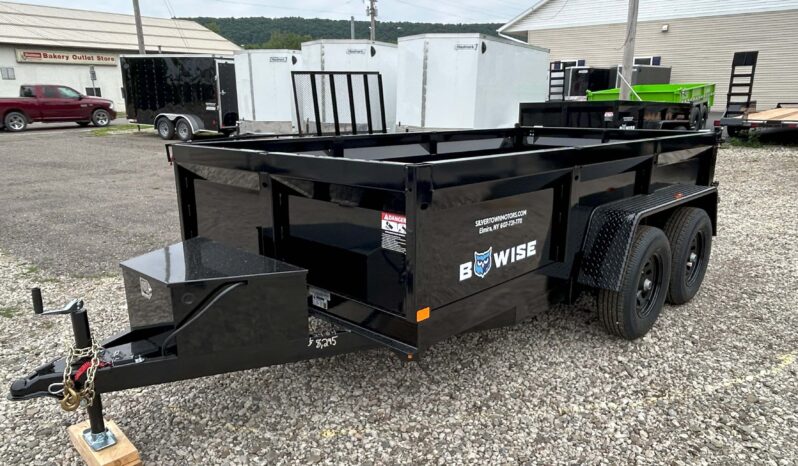 2026 BWISE / BRI-MAR 6×12 DUMP TRAILER-9,990 GVW COMBO GATE, RAMPS & D-RINGS (DT612LP-LE-10) full