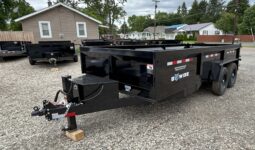2026 BWISE/BRI-MAR 81.5″ x 16′ DUMP TRAILER-16,000 GVW COMBO GATE, RAMPS & D-RINGS (DT716LP-LE-16)