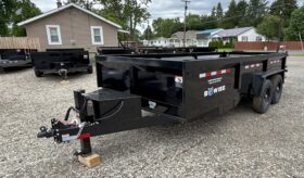 2026 BWISE/BRI-MAR 81.5″ x 16′ DUMP TRAILER-16,000 GVW COMBO GATE, RAMPS & D-RINGS (DT716LP-LE-16)