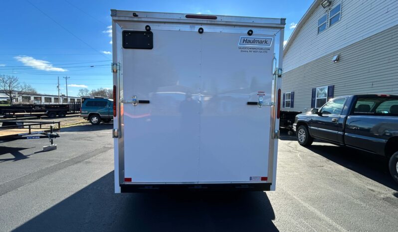 2026 HAULMARK PASSPORT DELUXE 7×16 ENCLOSED TRAILER-7k GVW-WHITE, 7′ INT, V-NOSE, ELECTRIC BRAKES AND RAMP DOOR (PP716T2-D) full