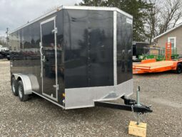 2026 HAULMARK PASSPORT DELUXE 7×16 ENCLOSED CARGO TRAILER-7k GVW, 6’6″ INTERIOR, V-NOSE, ELECTRIC BRAKES AND REAR RAMP DOOR(PP716T2-D)