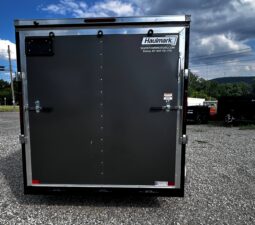 2026 Haulmark Passport Deluxe 7 x 12 Enclosed Cargo Trailer-7,000 GVW, 7′ Interior, V-Nose, Ramp Door (PP712T2-D)-Gray