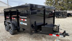 2026 BWISE/BRI-MAR 81.5″ x 12′ DUMP TRAILER-12,000 GVW, 44″ HIGH SIDED BARN DOORS, RAMPS & D-RINGS (DT712LP-LE-12-H)