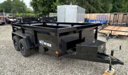 2026 BWISE / BRI-MAR 72″ x 12′ DUMP TRAILER-9,990 GVW COMBO GATE, RAMPS & D-RINGS (DT612LP-LE-10)