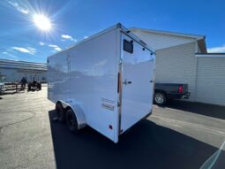 2026 HAULMARK PASSPORT DELUXE 7×16 ENCLOSED TRAILER-7k GVW-WHITE, 7′ INT, V-NOSE, ELECTRIC BRAKES AND RAMP DOOR (PP716T2-D) full