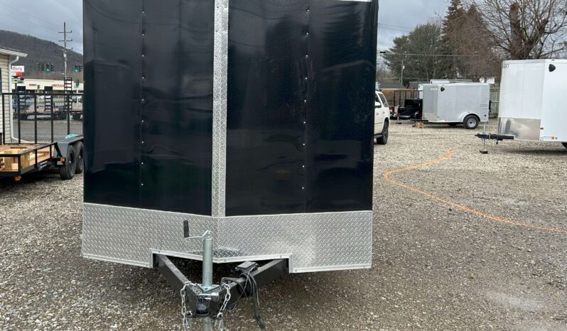 2026 HAULMARK PASSPORT DELUXE 7×16 ENCLOSED CARGO TRAILER-7k GVW, 6’6″ INTERIOR, V-NOSE, ELECTRIC BRAKES AND REAR RAMP DOOR(PP716T2-D) full