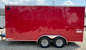 2024 HAULMARK PASSPORT DELUXE 7×16 ENCLOSED CARGO TRAILER-7,000 GVW, 7’0″ INTERIOR, V-NOSE, ELECTRIC BRAKES AND REAR RAMP DOOR(PP716T2-D) full