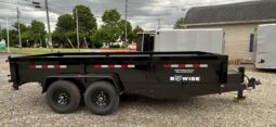 2026 BWISE/BRI-MAR 81.5″ x 16′ DUMP TRAILER-16,000 GVW COMBO GATE, RAMPS & D-RINGS (DT716LP-LE-16)