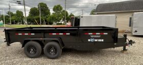 2026 BWISE/BRI-MAR 81.5″ x 16′ DUMP TRAILER-16,000 GVW COMBO GATE, RAMPS & D-RINGS (DT716LP-LE-16)