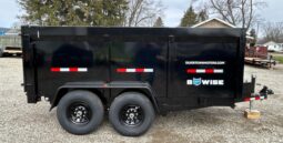 2026 BWISE / BRI-MAR 7×12 DUMP TRAILER-12,000 GVW, 44″ HIGH SIDED BARN DOORS, RAMPS & D-RINGS (DT712LP-LE-12-H) full