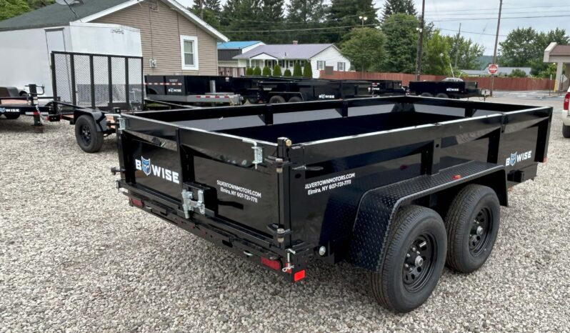 2026 BWISE / BRI-MAR 6×12 DUMP TRAILER-9,990 GVW COMBO GATE, RAMPS & D-RINGS (DT612LP-LE-10) full
