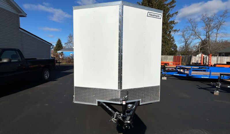 2026 HAULMARK PASSPORT DELUXE 7×16 ENCLOSED TRAILER-7k GVW-WHITE, 7′ INT, V-NOSE, ELECTRIC BRAKES AND RAMP DOOR (PP716T2-D) full