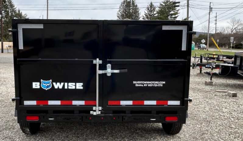2026 BWISE / BRI-MAR 7×12 DUMP TRAILER-12,000 GVW, 44″ HIGH SIDED BARN DOORS, RAMPS & D-RINGS (DT712LP-LE-12-H) full