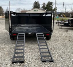 2026 BWISE / BRI-MAR 7×12 DUMP TRAILER-12,000 GVW, 44″ HIGH SIDED BARN DOORS, RAMPS & D-RINGS (DT712LP-LE-12-H) full