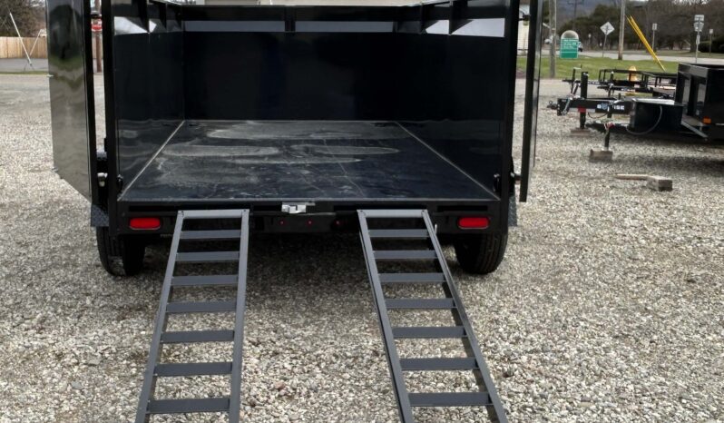 2026 BWISE / BRI-MAR 7×12 DUMP TRAILER-12,000 GVW, 44″ HIGH SIDED BARN DOORS, RAMPS & D-RINGS (DT712LP-LE-12-H) full