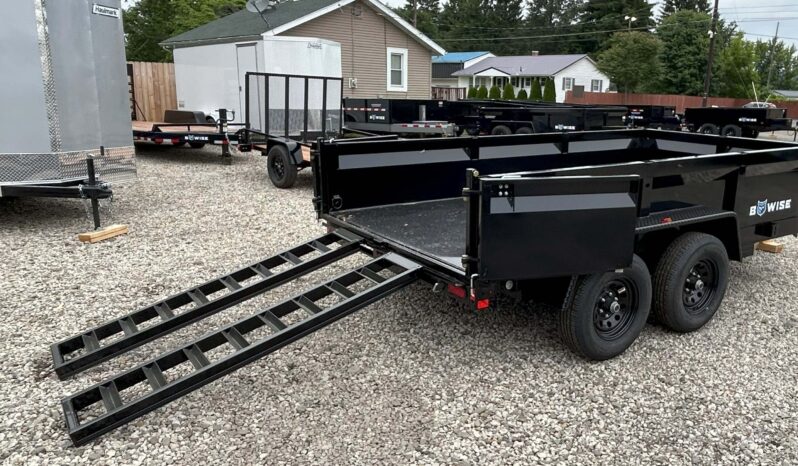 2026 BWISE / BRI-MAR 6×12 DUMP TRAILER-9,990 GVW COMBO GATE, RAMPS & D-RINGS (DT612LP-LE-10) full