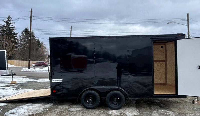 2026 Haulmark Passport Deluxe 7x16 Enclosed Cargo Trailer-Phantom Black Package for sale