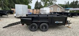 2026 BWISE / BRI-MAR 72″ x 12′ DUMP TRAILER-9,990 GVW COMBO GATE, RAMPS & D-RINGS (DT612LP-LE-10)