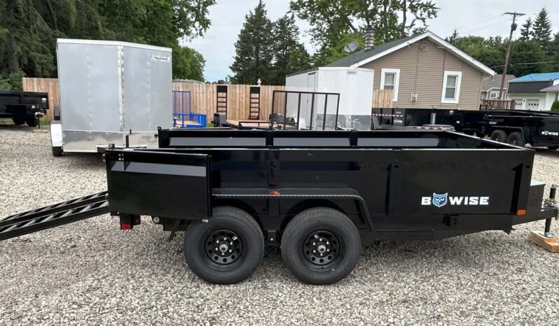 BWISE 6x12-10k Dump trailer w/combo gate, ramps and D-rings
