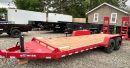 2024 BWISE/BRI-MAR 81″ x 20′ EQUIPMENT TRAILER-16,000 GVW ELECTRIC BRAKES AND ADJUSTABLE RAMPS (EH20-16)