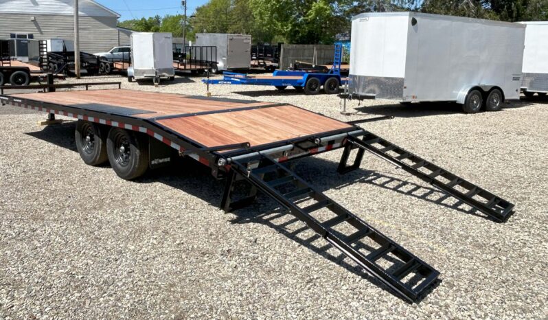2026 BWISE / BRI-MAR 102″× 20′ DECKOVER EQUIPMENT TRAILER-14,000 GVW ELECTRIC BRAKES & ADJUSTABLE RAMPS(EH820-14) full