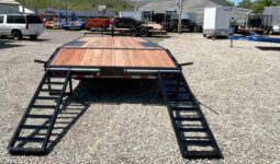 2026 BWISE / BRI-MAR 102″× 20′ DECKOVER EQUIPMENT TRAILER-14,000 GVW ELECTRIC BRAKES & ADJUSTABLE RAMPS(EH820-14) full