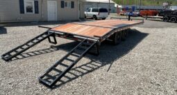 2026 BWISE / BRI-MAR 102″× 20′ DECKOVER EQUIPMENT TRAILER-14,000 GVW ELECTRIC BRAKES & ADJUSTABLE RAMPS(EH820-14) full
