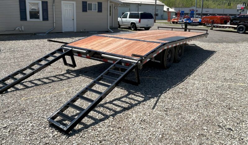 2026 BWISE / BRI-MAR 102″× 20′ DECKOVER EQUIPMENT TRAILER-14,000 GVW ELECTRIC BRAKES & ADJUSTABLE RAMPS(EH820-14) full