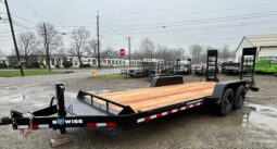 2026 BWISE / BRI-MAR 82″ x 20′ EQUIPMENT TRAILER-16,000 GVW ELECTRIC BRAKES AND ADJUSTABLE RAMPS (EH20-16) full