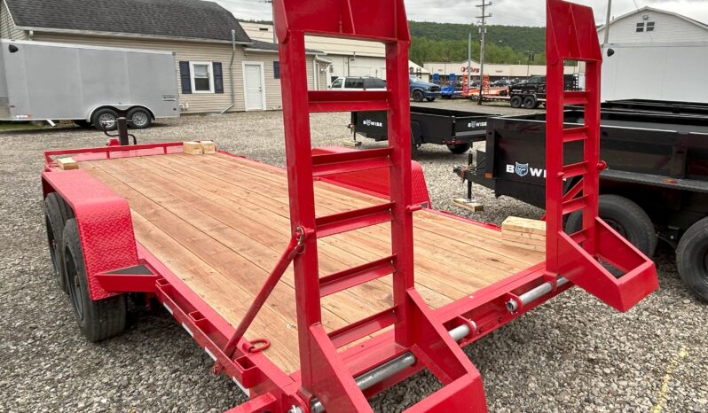 2024 BWISE/BRI-MAR 81″ x 20′ EQUIPMENT TRAILER-16,000 GVW ELECTRIC BRAKES AND ADJUSTABLE RAMPS (EH20-16) full