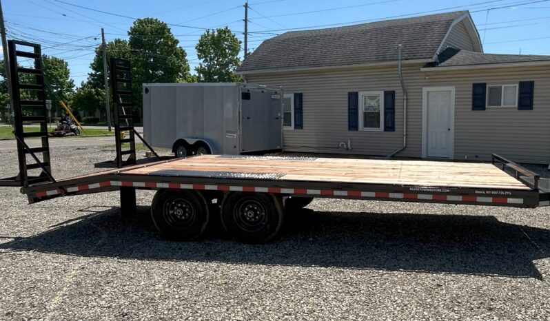 2026 BWISE / BRI-MAR 102″× 20′ DECKOVER EQUIPMENT TRAILER-14,000 GVW ELECTRIC BRAKES & ADJUSTABLE RAMPS(EH820-14) full