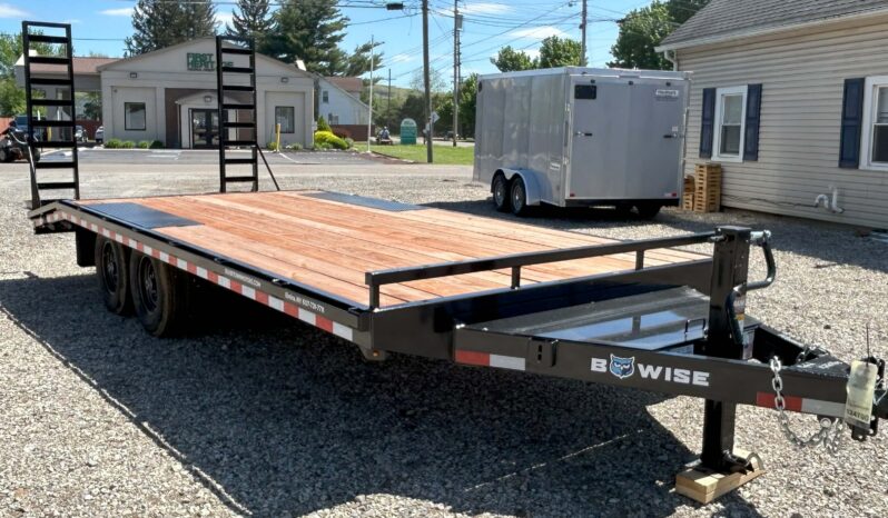 2026 BWISE / BRI-MAR 102″× 20′ DECKOVER EQUIPMENT TRAILER-14,000 GVW ELECTRIC BRAKES & ADJUSTABLE RAMPS(EH820-14) full