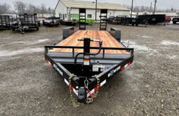 2026 BWISE / BRI-MAR 82″ x 20′ EQUIPMENT TRAILER-16,000 GVW ELECTRIC BRAKES AND ADJUSTABLE RAMPS (EH20-16) full