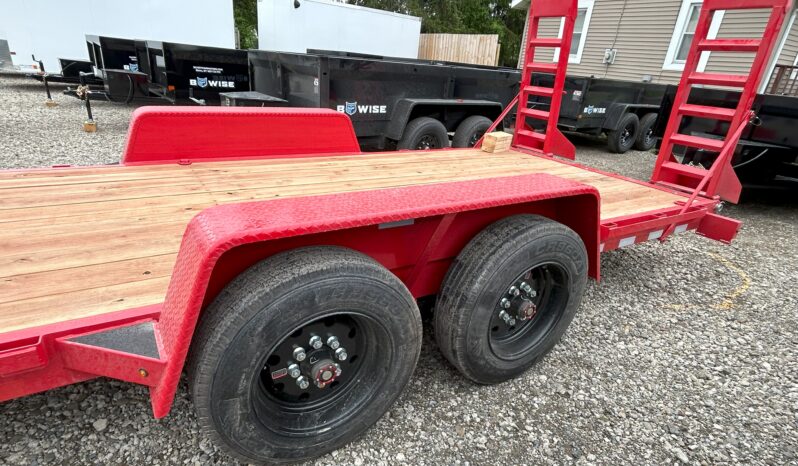 2024 BWISE/BRI-MAR 81″ x 20′ EQUIPMENT TRAILER-16,000 GVW ELECTRIC BRAKES AND ADJUSTABLE RAMPS (EH20-16) full