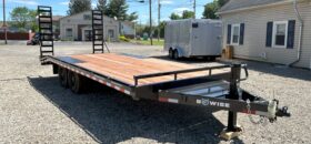 2026 BWISE / BRI-MAR 102″× 20′ DECKOVER EQUIPMENT TRAILER-14,000 GVW ELECTRIC BRAKES & ADJUSTABLE RAMPS(EH820-14)
