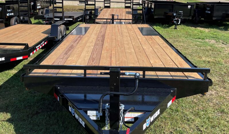 2024 BWISE/BRI-MAR 102″ x 24′ DECK OVER EQUIPMENT TRAILER-14,000 GVW, ELECTRIC BRAKES & ADJUSTABLE RAMPS (EH824-14) full