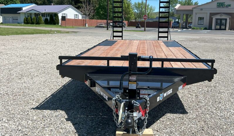 2026 BWISE / BRI-MAR 102″× 20′ DECKOVER EQUIPMENT TRAILER-14,000 GVW ELECTRIC BRAKES & ADJUSTABLE RAMPS(EH820-14) full