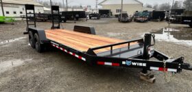 2026 BWISE / BRI-MAR 82″ x 20′ EQUIPMENT TRAILER-16,000 GVW ELECTRIC BRAKES AND ADJUSTABLE RAMPS (EH20-16)