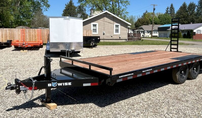 2026 BWISE / BRI-MAR 102″× 20′ DECKOVER EQUIPMENT TRAILER-14,000 GVW ELECTRIC BRAKES & ADJUSTABLE RAMPS(EH820-14) full