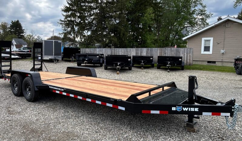 2027 BWISE / BRI-MAR 7×22 EQUIPMENT TRAILER-14,000 GVW ELECTRIC BRAKES AND ADJUSTABLE RAMPS (EH22-14) full